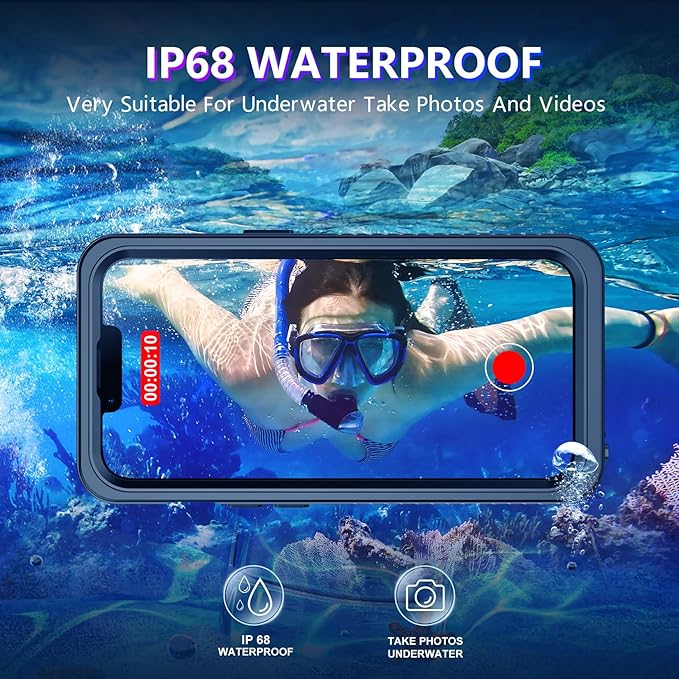 Temdan Compatible with iPhone 13 Case Waterproof, Built-in Screen & Camera - Image 2