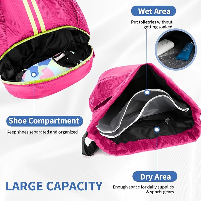 JELUTAR Drawstring Backpack Gym Bag - Image 3