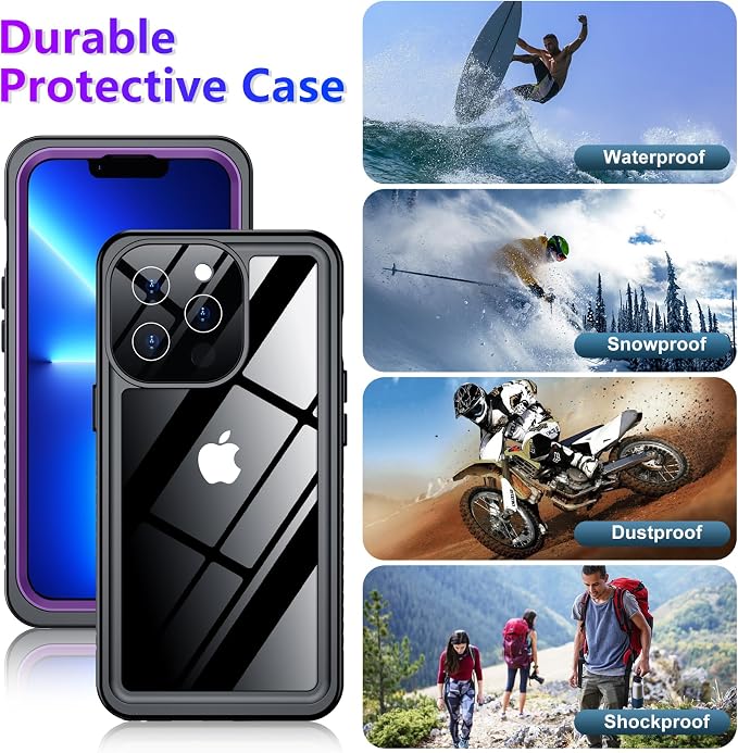 Red2Fire 2025 New for iPhone 13 Pro Max Case Waterproof, Phone Case for iPhone - Image 4