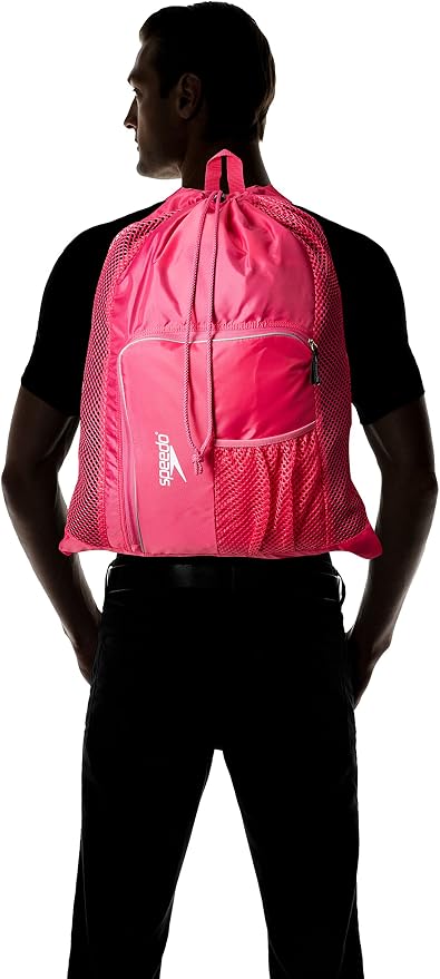 Speedo Unisex-Adult Drawstring Deluxe Ventilator Mesh Equipment Bag - Image 7