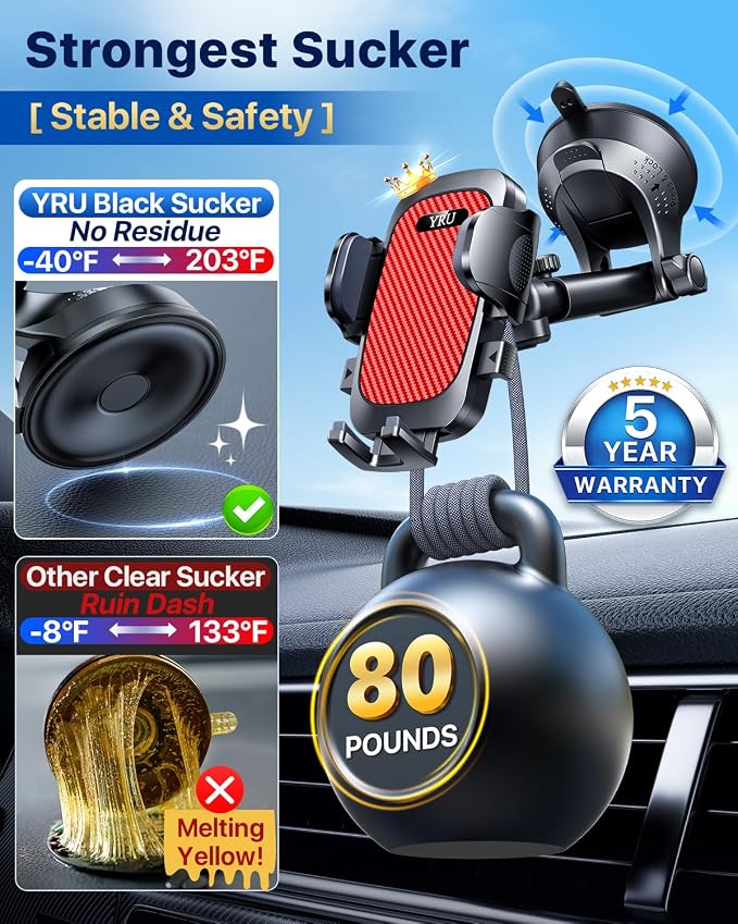YRU Dashboard Cell Phone Holder - Image 2