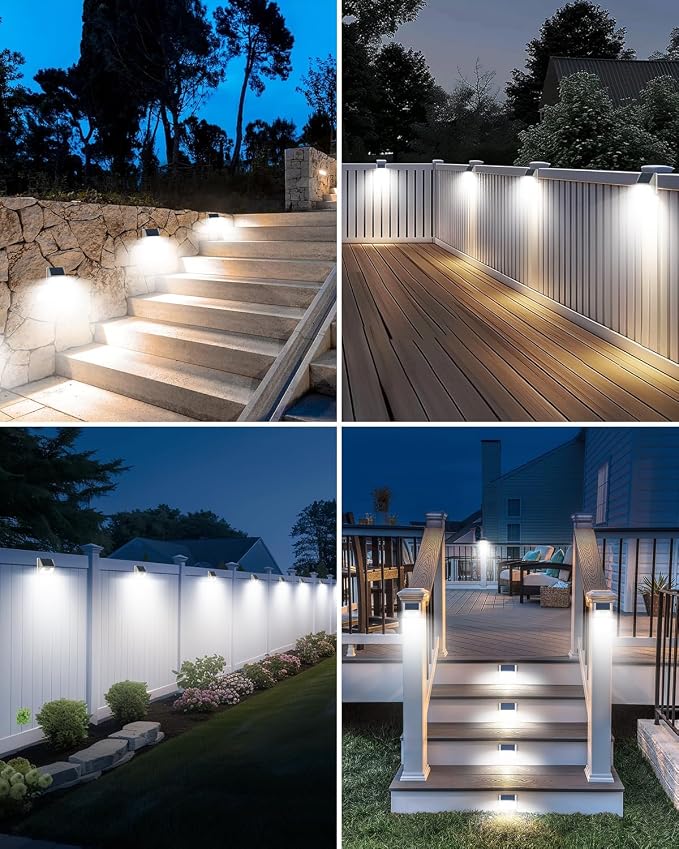 vighep 12Pack White Solar Lights Outdoor Motion Sensor, 6000K Cool Light/3 - Image 7