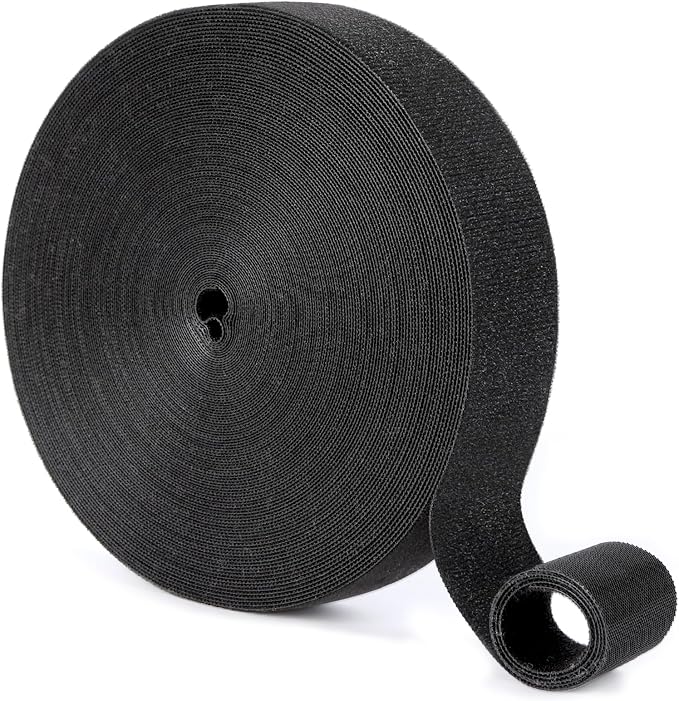1In x 100Ft Reusable Cable Ties Hook and Loop Roll | Tie Down Straps, Nylon by LoopStraps
