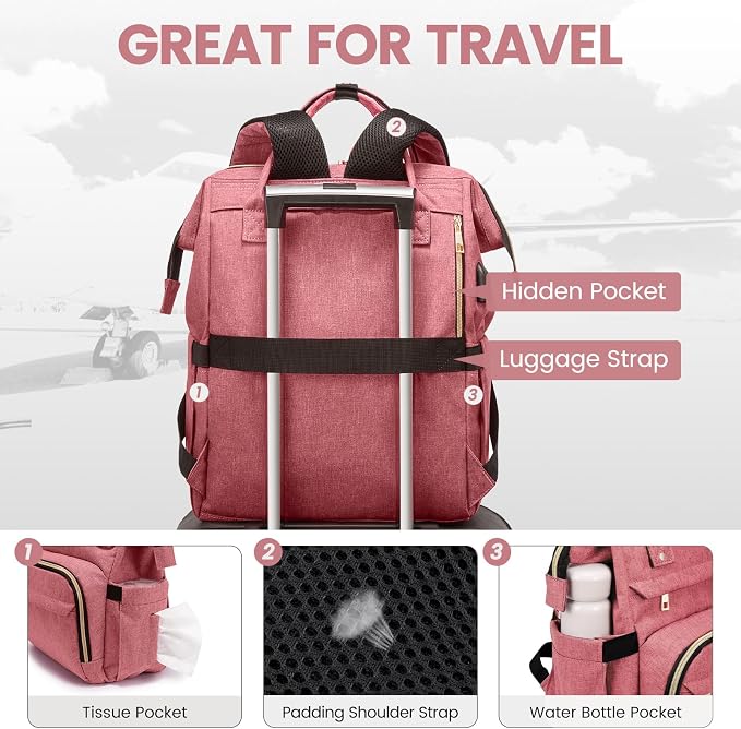 LOVEVOOK Laptop Backpack for Women, 17 Inch Professional Womens Travel Backpack - Image 5