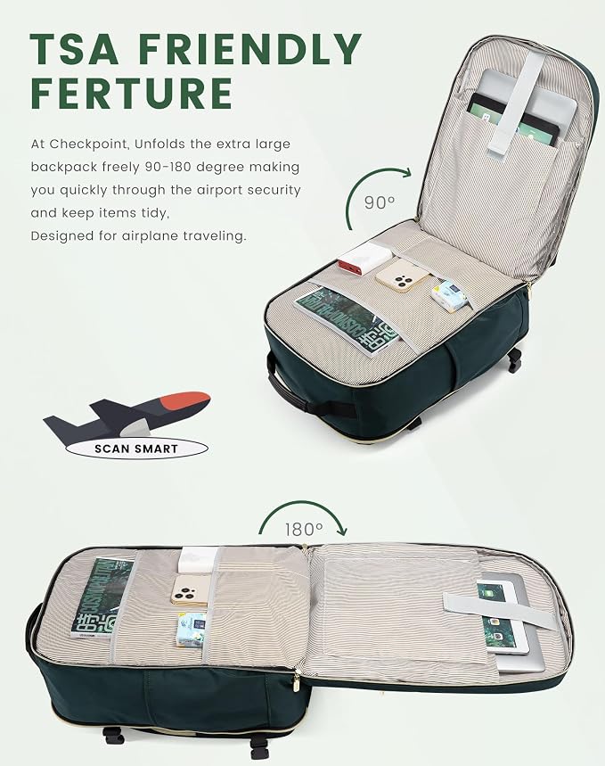 LOVEVOOK Travel Backpack for Women & Men 50L, Airline Approved Carry On - Image 8