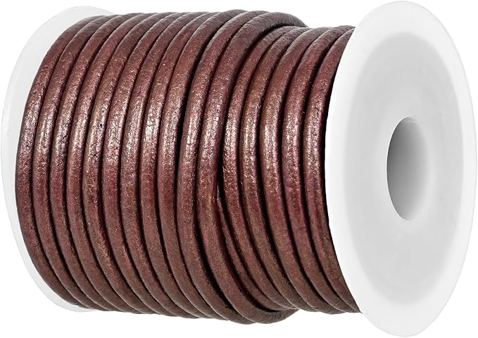 GENIQUE Real/Genuine Round Leather String Cord by GENIQUE