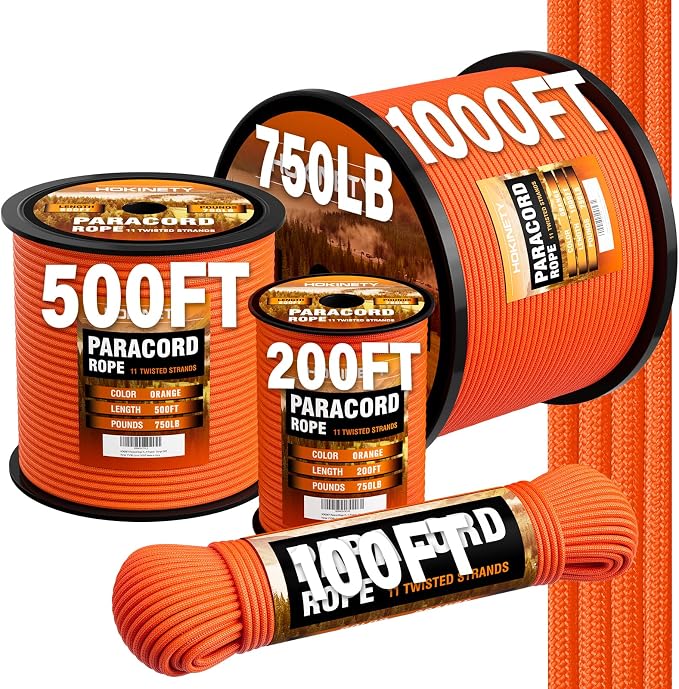 Paracord Rope 750lb by HOKINETY