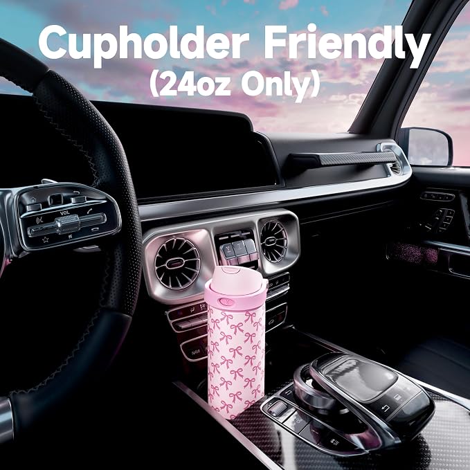 24 oz Insulated Water Bottle for Women: Meoky Stainless Steel Metal Water Bottle - Image 6