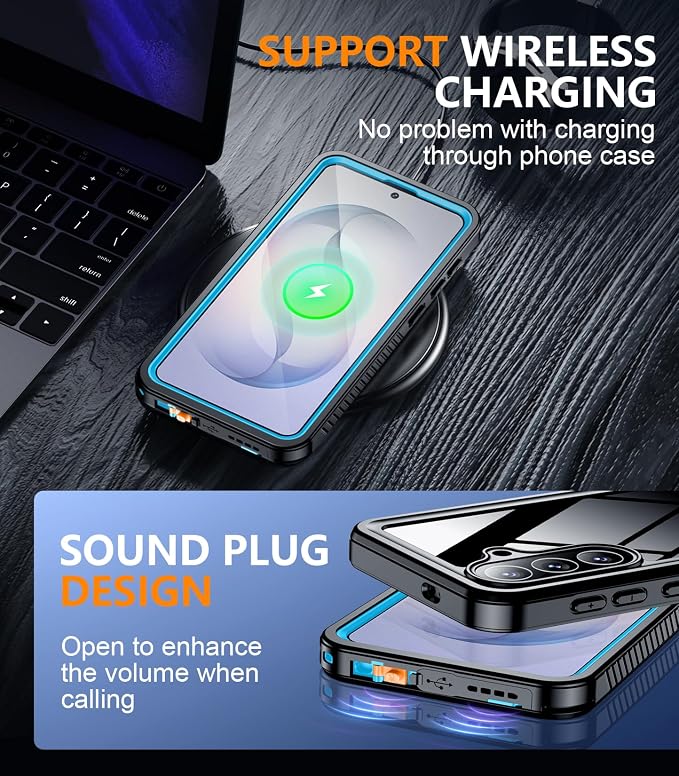 Temdan Designed for Samsung Galaxy S26 Plus Case Waterproof, Built-in Lens & - Image 8