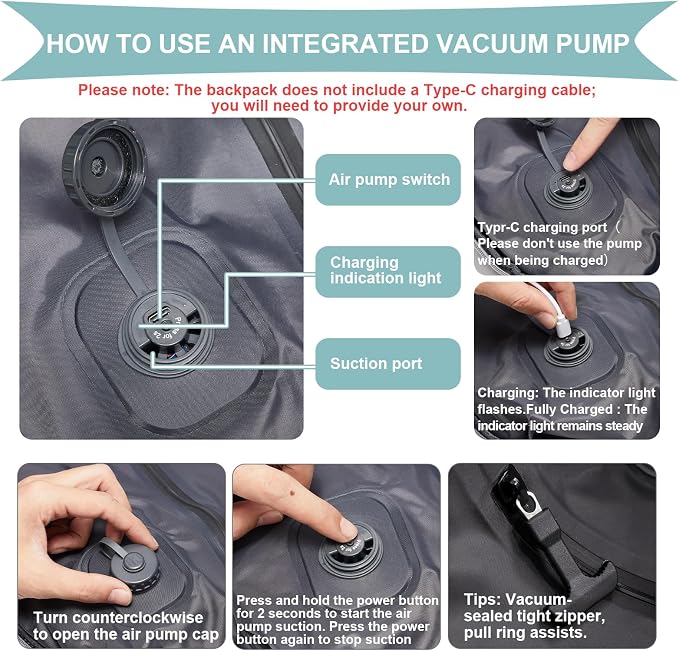 coowoz Vacuum Backpack Travel - Image 3