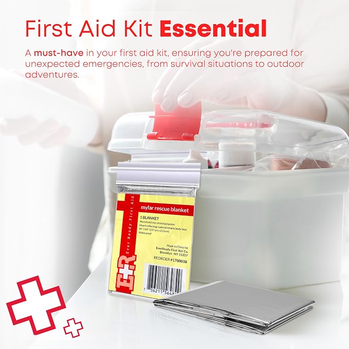 Mylar Emergency Thermal Blankets – Large 54” x 84” Silver Survival Blankets - Image 7