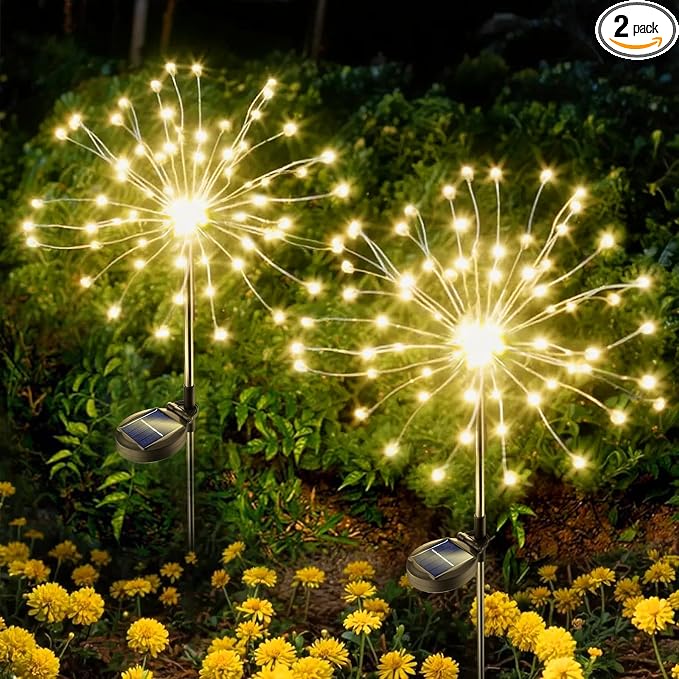 Anordsem Solar Garden Lights Outdoor: Bendable Copper Wire by Anordsem