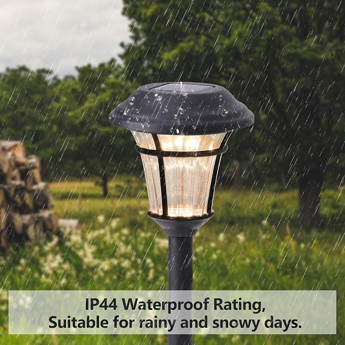MAGGIFT 12 Pack Solar Pathway Lights Outdoor Solar Garden Lights - Image 7