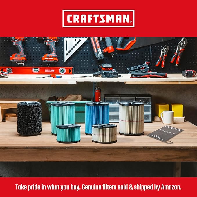 CRAFTSMAN CMXEVBE17590 9 Gallon 4.25 Peak HP Wet Dry Vac, Portable Shop Vacuum - Image 5