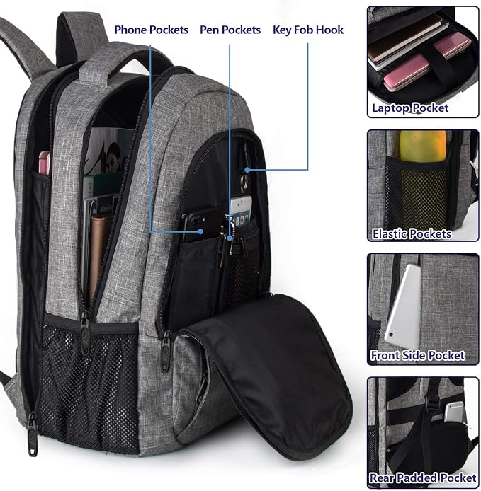 MATEIN 17 Inch Laptop Backpack, TSA Large Backpack - Image 6