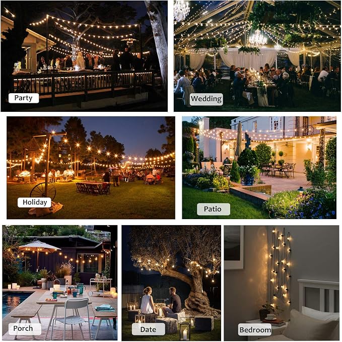 DAMAING Outdoor 100FT Globe String Lights - Image 7