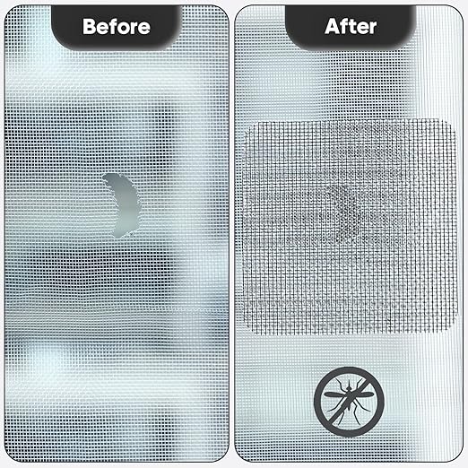 Secopad 28 Sheets Window Screen Patches Repair Kit, Strong Adhesive Fiberglass - Image 4