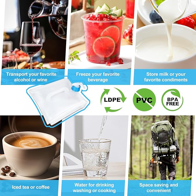2 Pack Collapsible Water Container - Image 2