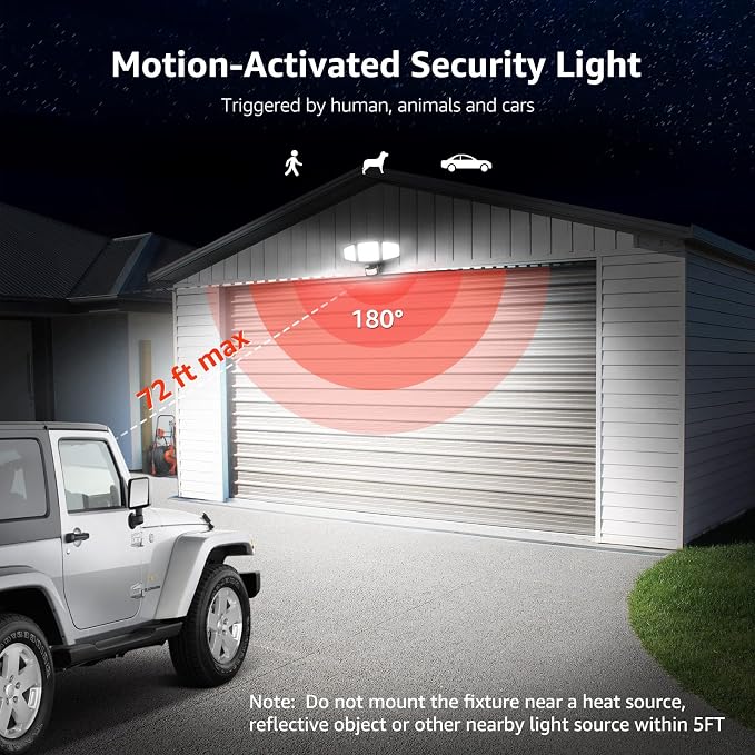 Lepro LED Security Lights, Outdoor Motion Sensor Light, Flood Lights - Image 3
