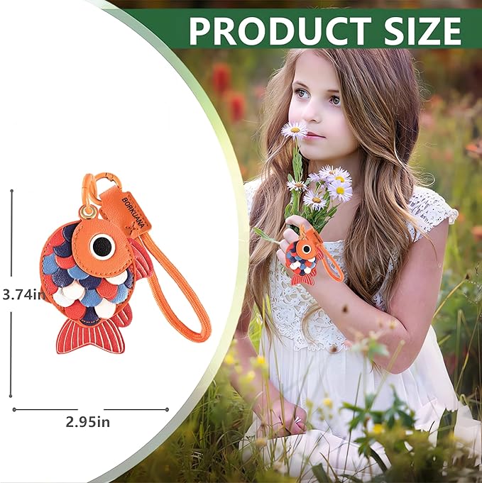 Leather Keychain Holder Case Compatible - Image 2