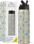 JoyJolt Disney Retro Vintage Stainless Steel Water Bottle ft Mickey & Minnie by JoyJolt