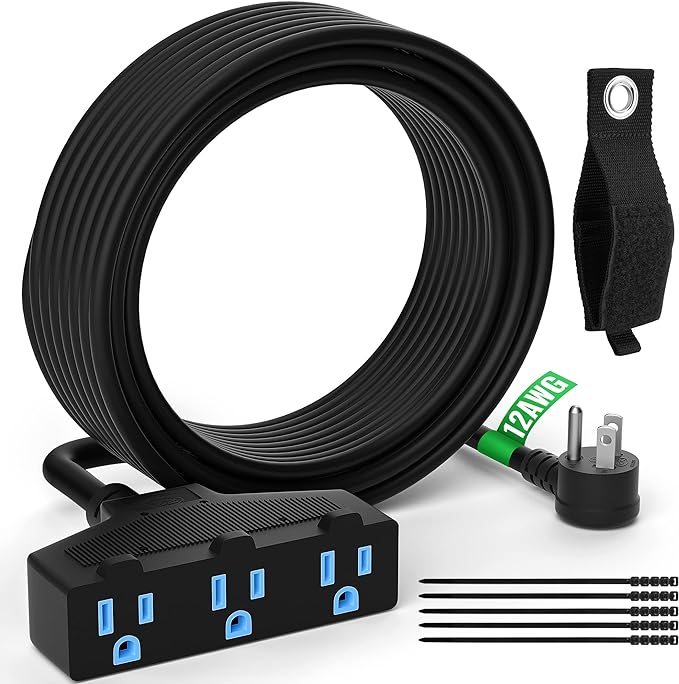 Outdoor Extension Cord 35 Ft by Elecan