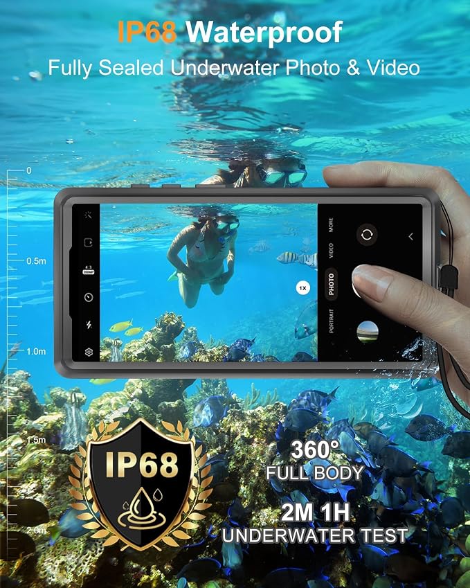 for Samsung Galaxy S25 Ultra Waterproof Case, Magnetic Heavy Duty Military - Image 3