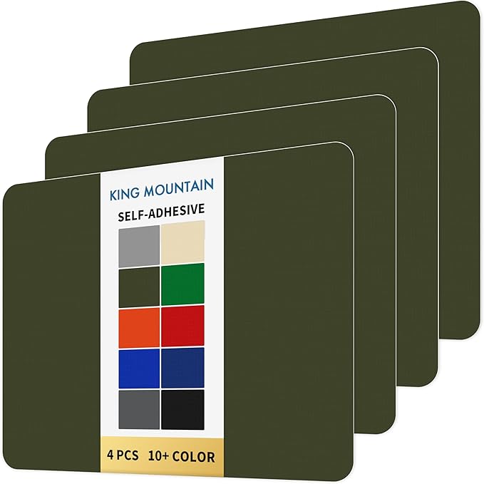 KING MOUNTAIN Self Adhesive Nylon Fabric Repair Patch, 9×11 Inches 4 Pcs by ForABetterHomeLife