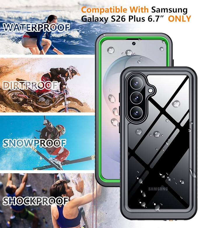 Temdan Designed for Samsung Galaxy S26 Plus Case Waterproof, Built-in Lens & - Image 6