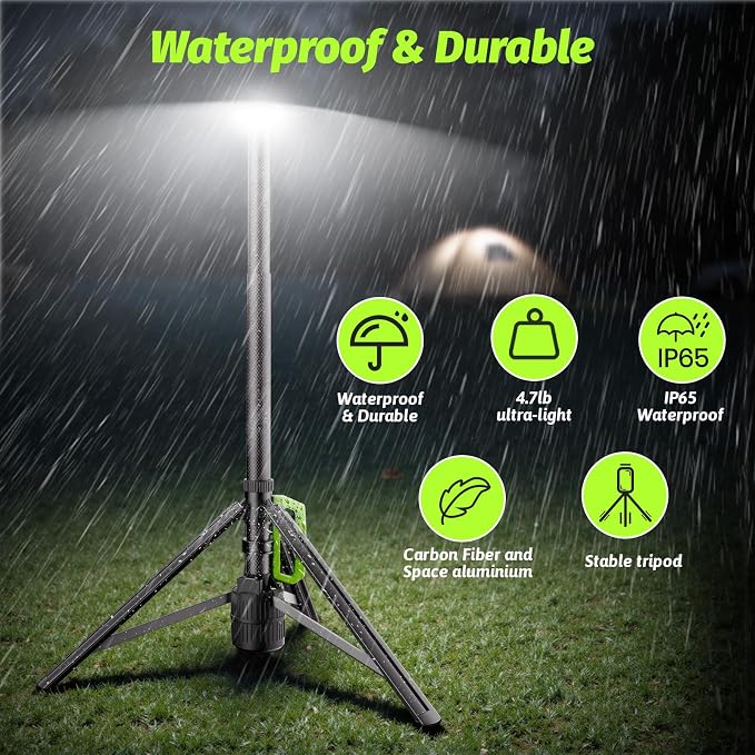 Tresda Rechargeable Telescopic Camping Light, 8.4FT LED Work Light - Image 6