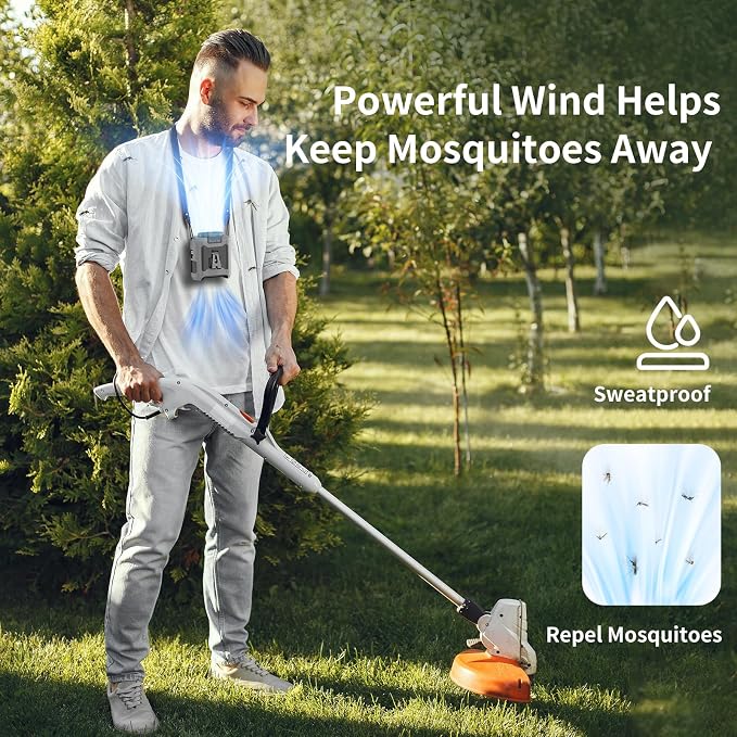 Socool 10000mAh Portable Waist Fan Clip on Wearable Belt Personal Fan - Image 7