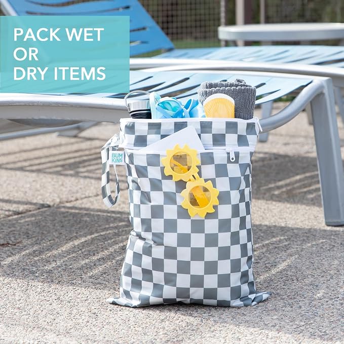Bumkins Waterproof Wet Dry Bag for Baby, Swim Suit, Cloth Diapers, Pump Parts - Image 3