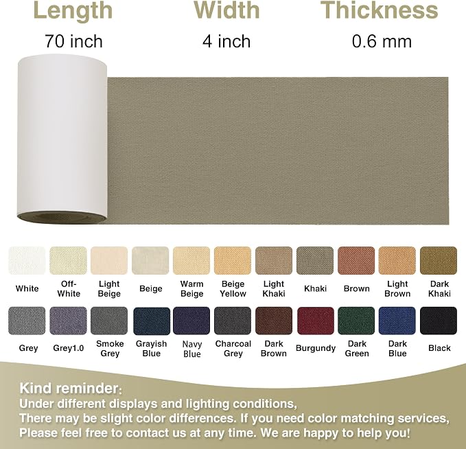 Gheeidau Canvas Repair Tape 4×70 Inch Waterproof Self-Adhesive Fabric Repair - Image 4