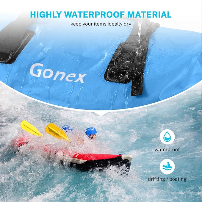 Gonex 40L 60L 80L Extra Large Waterproof Duffle Travel Dry Duffel Bag Heavy - Image 2