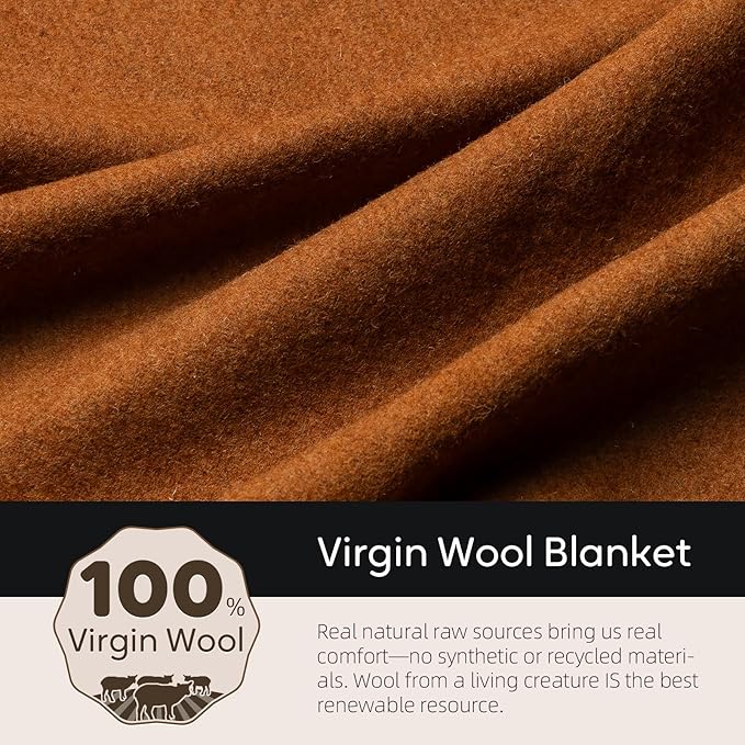 Molithe 100% Wool Blanket, Military Wool Blanket, Sporting Events, Survival Kits - Image 3