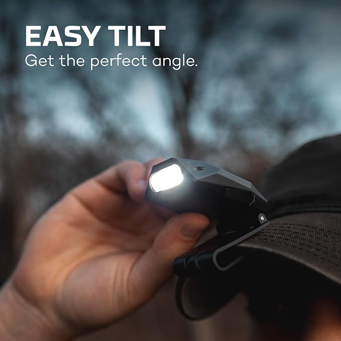 NEBO Einstein Rechargeable Cap Light | 50 Lumens, 3 Light Modes, 90 Degree - Image 7
