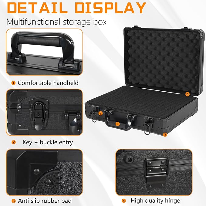 17 Inch Aluminum Carrying Case 17 X 12 X 6 Inch Ideal - Image 6