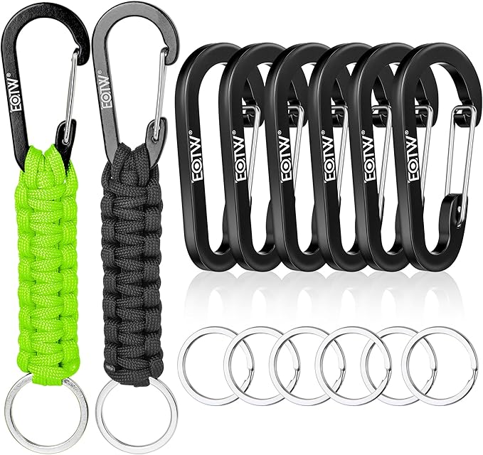 EOTW Paracord Keychain for Men Women Paracord Carabiner Backpack Keychain by EOTW