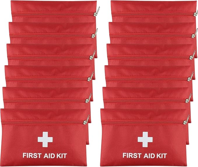 AOUTACC 12 Pack First Aid Kit Empty Bag, Travel Empty First Aid Kit Pouch Bag by AOUTACC