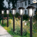 ILANCK 12 Pack Solar Lights Outdoor, 6000K Bright Solar Pathway Lights by ILANCK