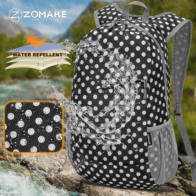 ZOMAKE Lightweight Packable Backpack, Foldable Backpacks Small Daypack - Image 5