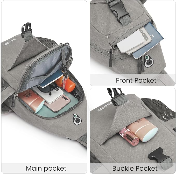 G4Free Canvas Sling Bag Crossbody Backpack - Image 5