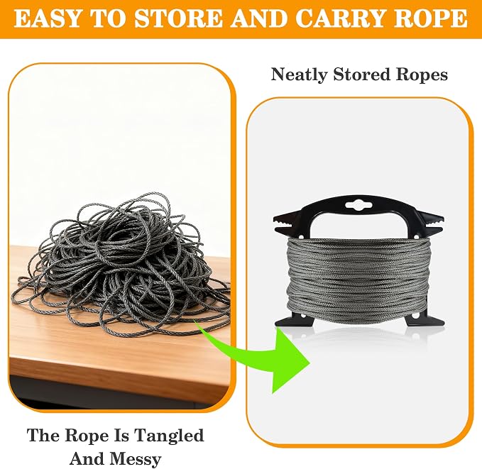 Cord Winder Organizer Plastic Rope Winder 6 Inch Paracord Spool Cord Storage - Image 4