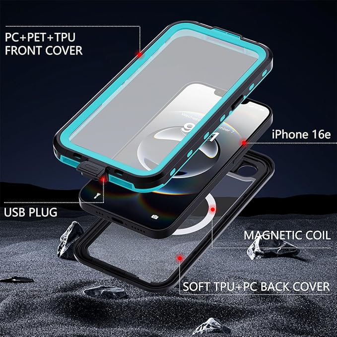 AICase for iPhone 17e/iPhone 16e Case Waterproof - Image 5