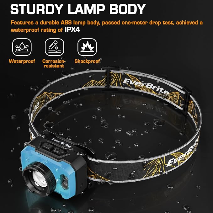 EverBrite 600 Lumen Headlamp, Rechargeable Headlight - Image 7