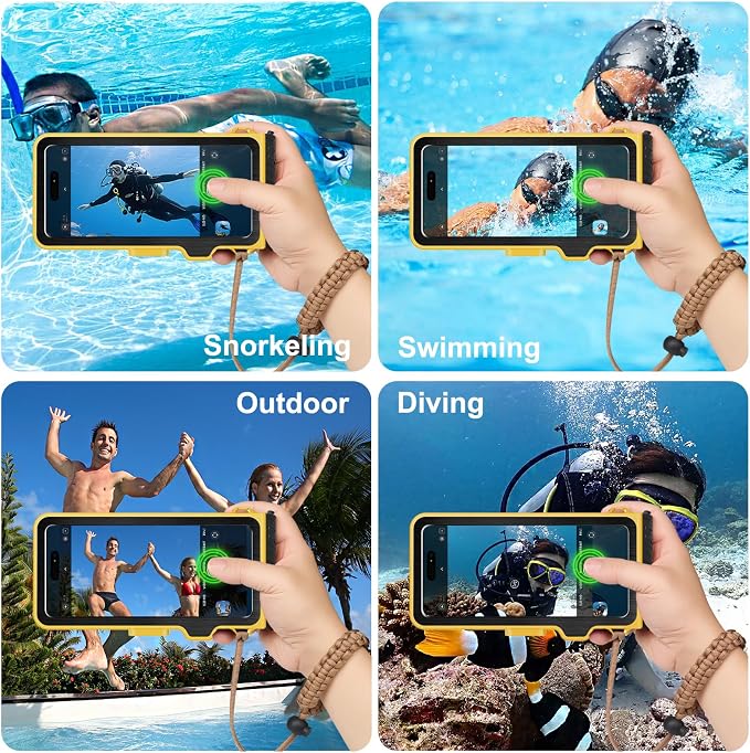 Waterproof Phone Case for Snorkeling & Diving, IP68 Waterproof Hard Case for - Image 4