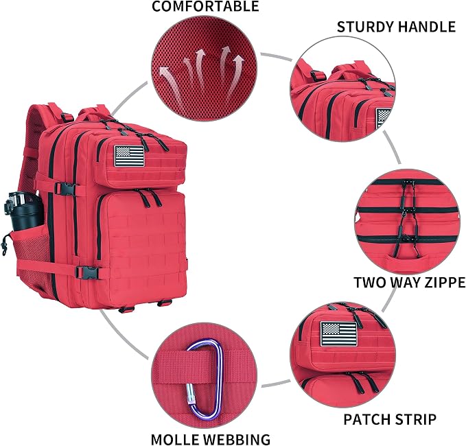 Lovelinks21 25L Military Tactical Backpack Small Assault Pack Molle Daypack - Image 4