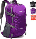 Packable Lightweight Backpack 40L, Ripstop Nylon Foldable Traveling Daypack by Vimapo