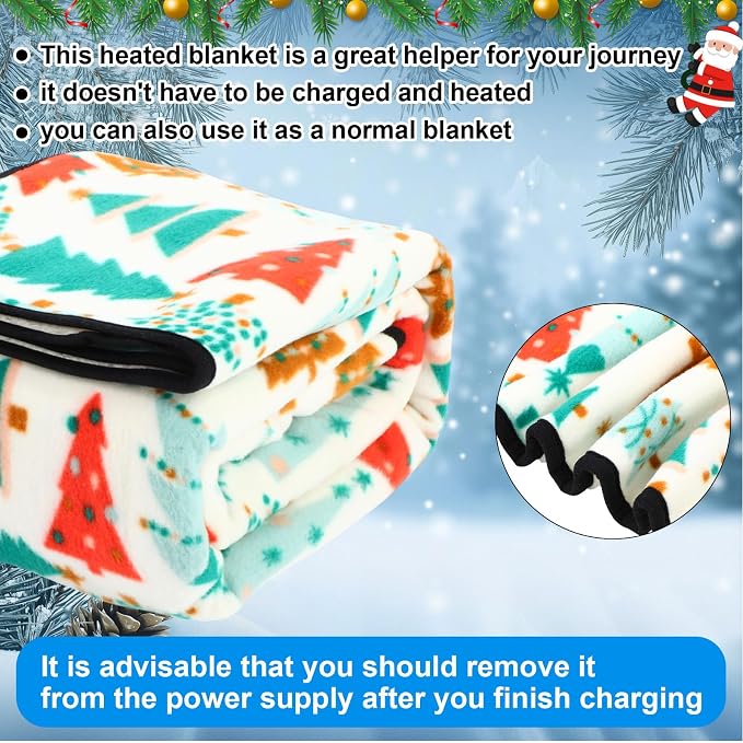 Riakrum 12V Car Heated Blanket for Cold - Image 5
