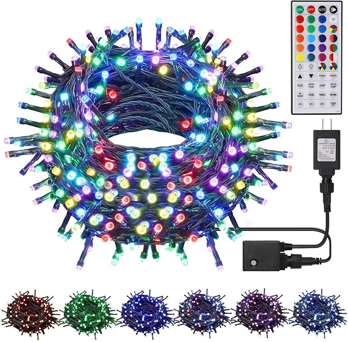 HOME LIGHTING 66ft Christmas Decorative Mini Lights, 200 LED RGB Changing 8 - Image 8